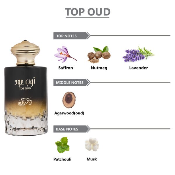WEJDAN Top Oud Eau De Parfum For Men - 100ml